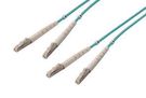 FO CABLE, LC-LC DUPLEX, OM4, 9.8'