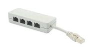 SPLTR, CABLE, 4POS, RJ45 8X8, SHIELDED