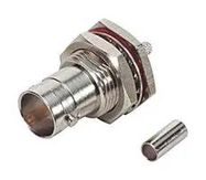 RF COAX CONN, BNC BULKHEAD JACK, 75 OHM