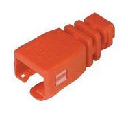 STRAIN RELIEF BOOT, RJ45 PLUG, PP, RED