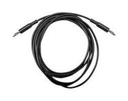 TEST LEAD, BANANA PLUG-PLUG, BLK, 2.13M