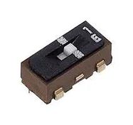 SLIDE SWITCH, SPDT, 0.1A, 6VDC, SMD
