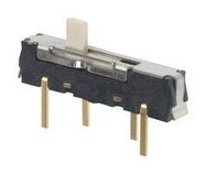 SLIDE SWITCH, SP3T, 0.1A, 12VDC, TH