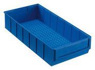 SHELF BIN, 185 X 400 X 81MM, BLU