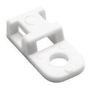 CABLE TIE MOUNT, 10.2MM, WHT, NYLON 6.6