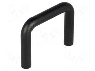Holder; ABS,polycarbonate; black; H: 28.4mm; L: 37.3mm; W: 5.5mm FIX&FASTEN