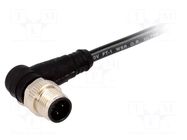 Connector: M12; plug; male; Micro-Change; PIN: 4; angled 90°; 4A MOLEX