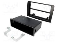 Radio frame; Fiat,Lancia; 2 ISO; black ACV