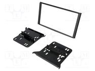 Radio frame; Kia; 2 DIN; black ACV