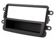 Radio frame; Dacia; 1 DIN; dark grey PER.PIC.