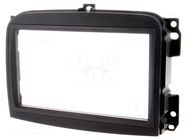 Radio frame; Fiat; 2 DIN; black PER.PIC.