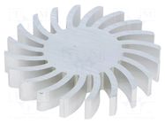 Heatsink; LED; Ø: 70mm; H: 10mm; 2.28K/W FISCHER ELEKTRONIK