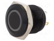 Switch: vandal resistant; Pos: 2; SPST-NO; 2A/36VDC; IP65; OFF-(ON) ONPOW