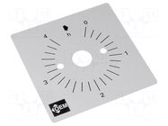 Scale for mechanical timer; Range of val: 0÷4h FAUCIGNY INSTRUMENTS