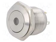 Switch: vandal resistant; Pos: 2; SPST-NO; 2A/36VDC; IP65; OFF-(ON) ONPOW