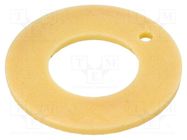 Bearing: thrust washer; Øout: 24mm; Øint: 12mm; iglidur® J; yellow IGUS