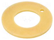 Bearing: thrust washer; Øout: 24mm; Øint: 12mm; iglidur® J; yellow IGUS