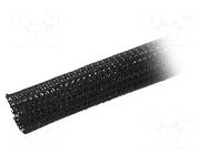 Braid; ØBraid : 25.4mm; polyester; black; UL94V-0; incised ALPHA WIRE