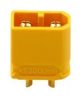 RECT PWR CONN, PLUG, 2POS, SOLDER CUP