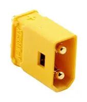 RECT PWR CONN, PLUG, 2POS, THT