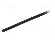 Braid; ØBraid : 3.18mm; polyester; black; -70÷125°C; UL94V-0 ALPHA WIRE
