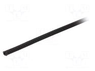 Braid; ØBraid : 3.18mm; polyester; black; UL94V-0; incised ALPHA WIRE