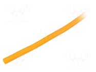 Braid; ØBraid : 6.35mm; polyester; orange; UL94V-0; incised ALPHA WIRE