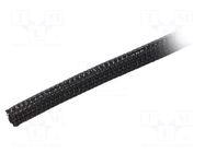 Braid; ØBraid : 6.35mm; polyester; black; UL94V-0; incised ALPHA WIRE