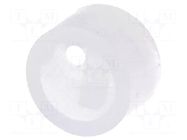 Spacer sleeve; LED; Øout: 5mm; ØLED: 5mm; L: 3mm; natural; UL94V-2 FIX&FASTEN