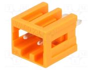 Pluggable terminal block; 3.81mm; ways: 2; straight; socket; male WAGO