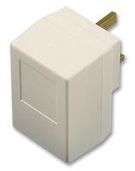 CASE, ADAPTOR, PLUG STYLE, WHITE