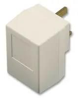 CASE, ADAPTOR, PLUG STYLE, WHITE