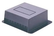 BOX, ABS, FLANGED, BLACK