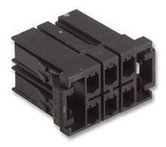 CONNECTOR HOUSING, RCPT, 6WAYS