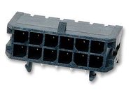 CONNECTOR, HEADER, 12POS, 2ROW, 3MM