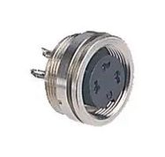 CIRCULAR CONNECTOR, RCPT, 6 WAY, PANEL