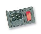 INLET, IEC, SWITCHED, RED
