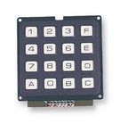 KEYPAD, 4X4 MATRIX, 0.02A, 24V, PLASTIC