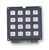 KEYPAD, 4X4 MATRIX, 0.02A, 24V, PLASTIC