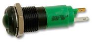 LED INDICATOR, 24VDC, BLK, GREEN