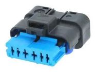 AUTOMOTIVE HOUSING, RCPT, 6POS