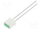 LED; rectangular; 6.15x3.65mm; with side wall; green; 2÷8mcd; 100° KINGBRIGHT ELECTRONIC
