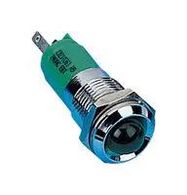 LED INDICATOR, 24VDC, SATIN, GREEN