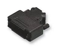BACKSHELL, D, BLACK, 45DG, 15WAY