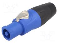 Connector: circular; plug; female; PIN: 3; for cable; 25A; 250VAC AMPHENOL
