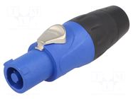 Connector: circular; plug; female; PIN: 3; for cable; 25A; 250VAC AMPHENOL