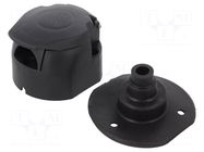 Connector: automotive; for towbars,for trailers; socket; 12VDC TESAT