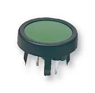 SWITCH, SPST, 0.125A. 48V, GREEN, THT