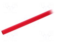 Heat shrink sleeve; 2: 1; 6.35mm; L: 1.2m; red; polyolefine; 25pcs. ALPHA WIRE