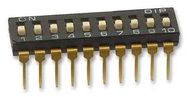 SWITCH, DIL, LOW, 10WAY